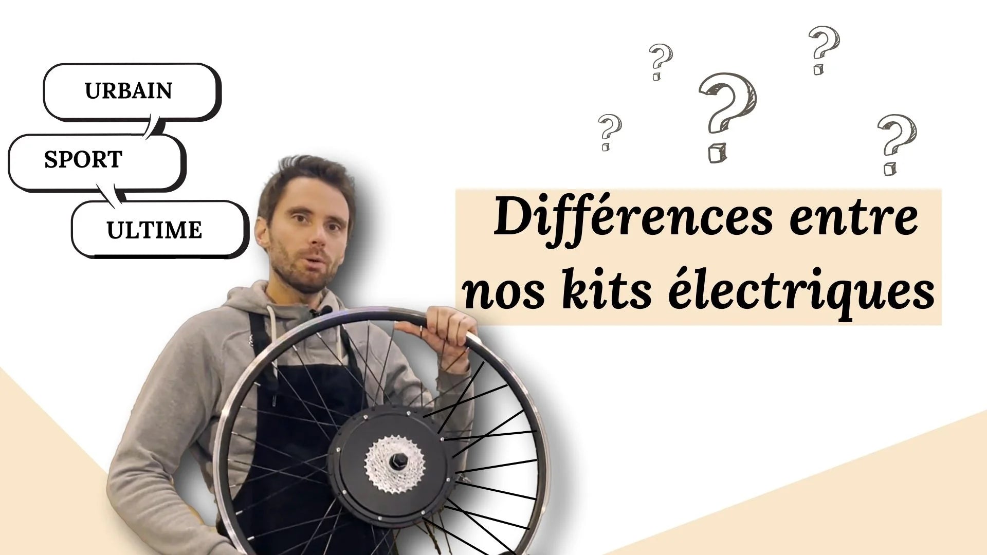 Charger la vidéo : vidéo sur les différences entre les kits vélos électrique 250W 1000W et 1200W