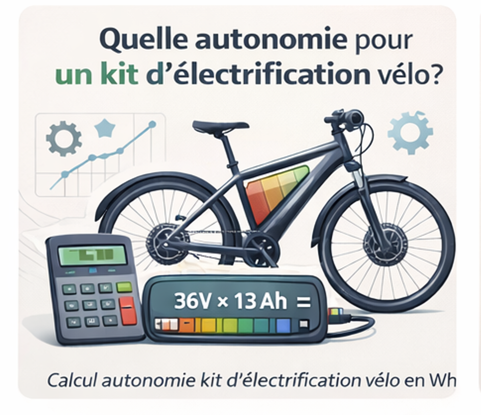 autonomie kit électrification pour vélo