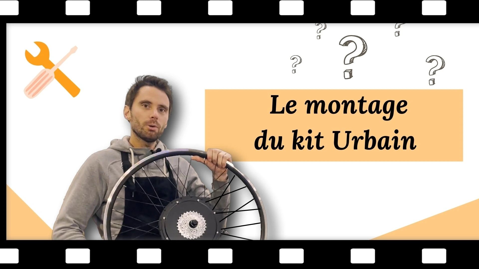 Charger la vidéo : Montage du kit urbain 250 w roue avant