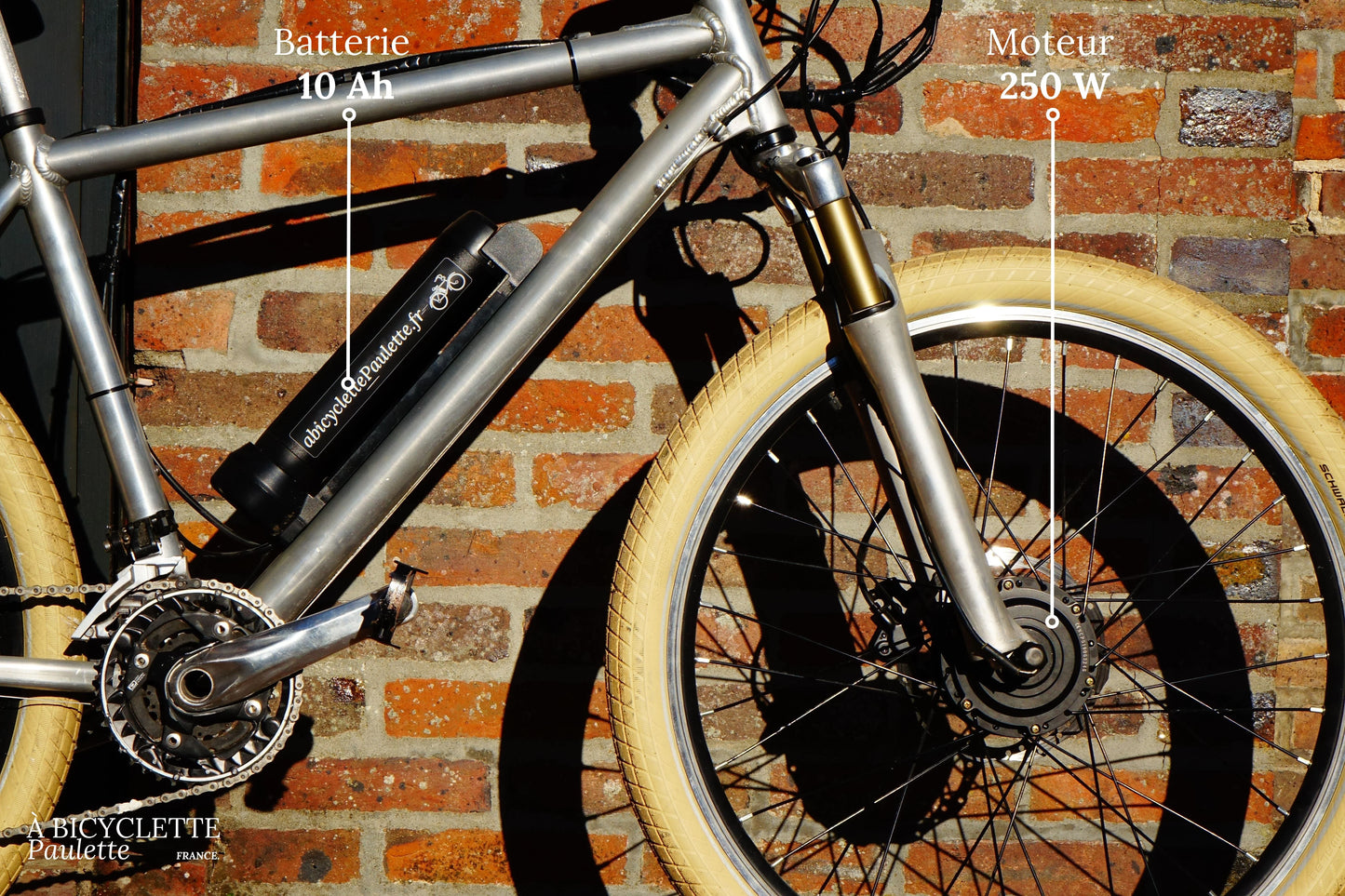  vélo électrique 250 W batterie roue avant - à bicyclette Paulette