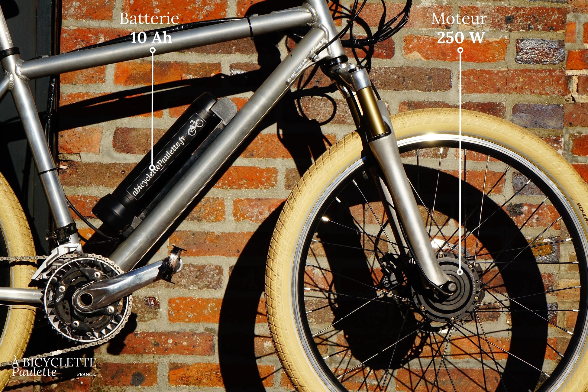  vélo électrique 250 W batterie roue avant - à bicyclette Paulette