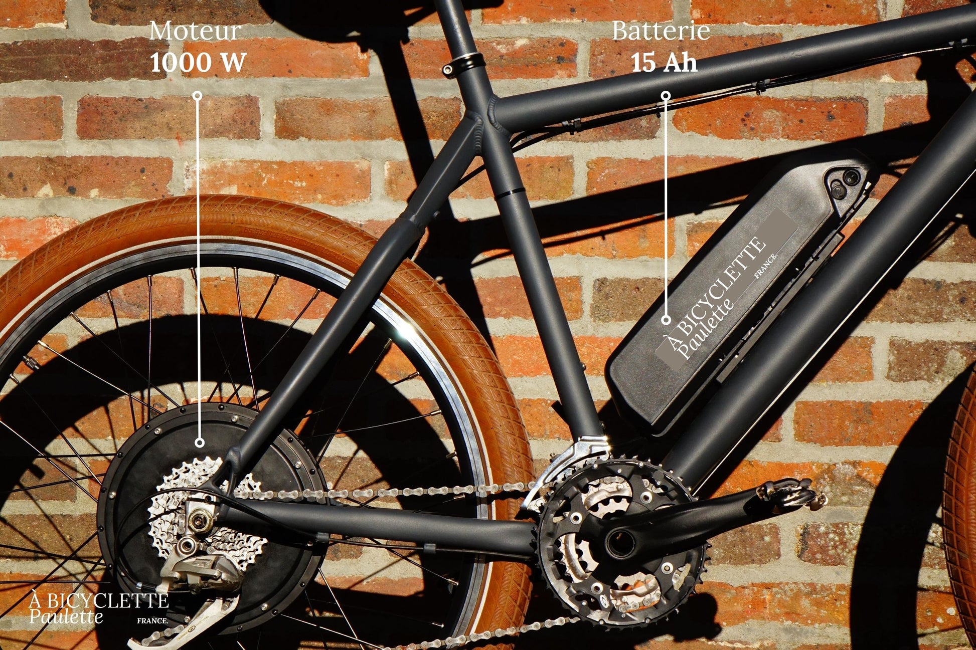 Kit électrique 1000W batterie cadre pour transformer son vélo en VAE