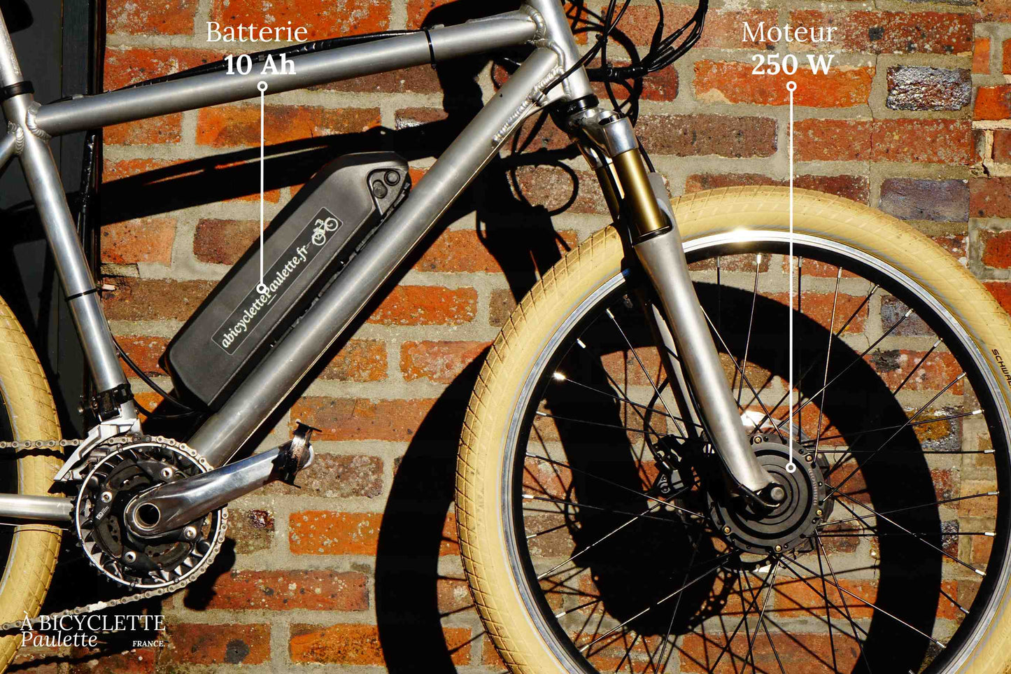 vélo électrique 250 W batterie roue avant - à bicyclette Paulette