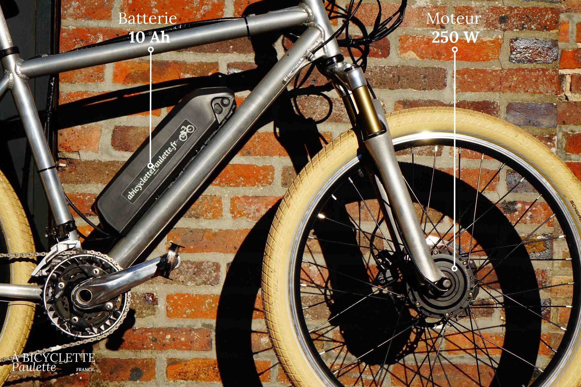 Kit vélo électrique 250 W roue avant 🚲 à bicyclette Paulette